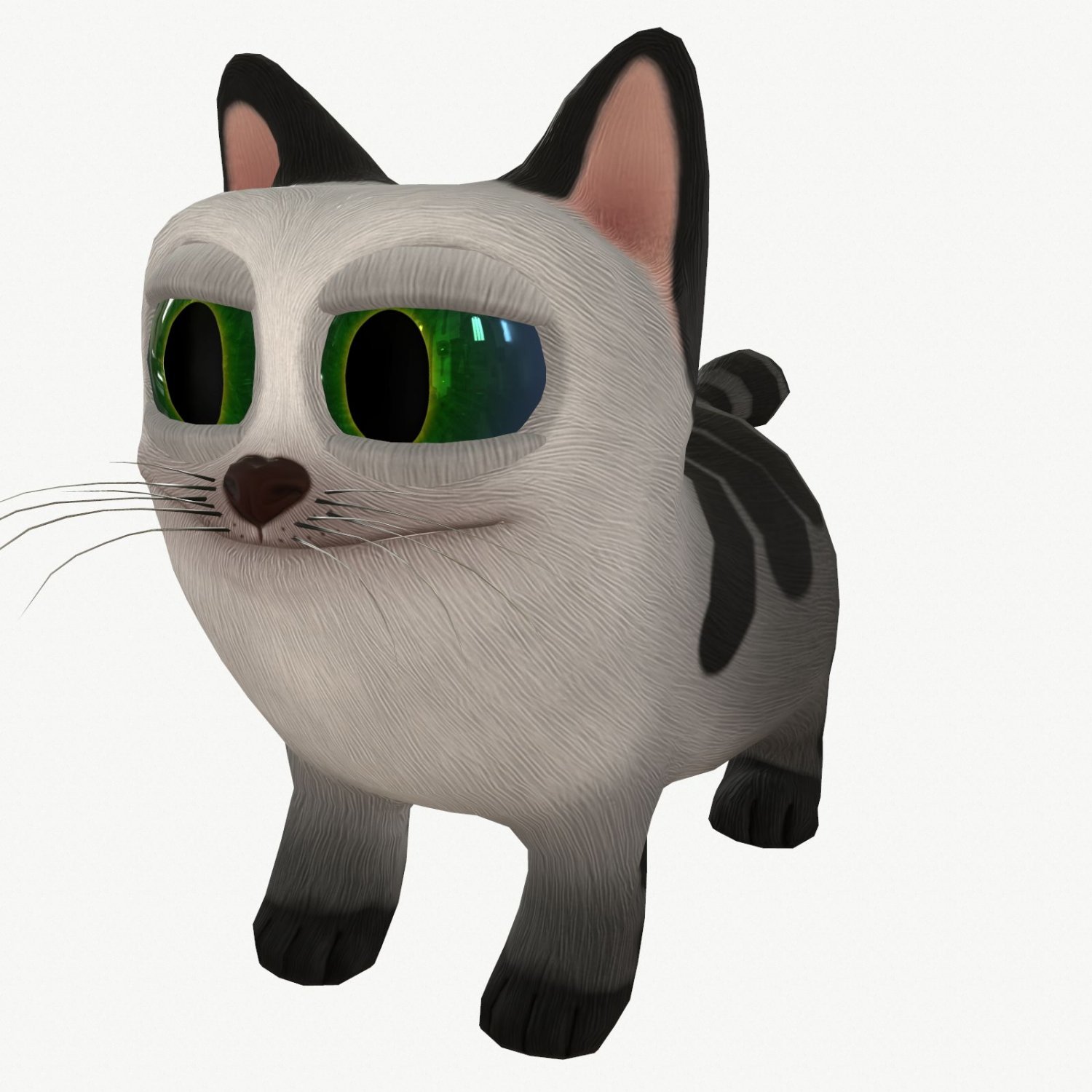 Cartoon Cat 3d Model In Cat 3dexport
