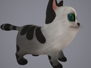 cartoon cat Model 3D