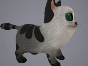 Cartoon-Katze 3D Modell