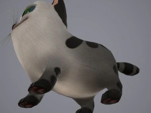 Cartoon-Katze 3D Modell