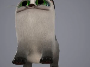 Cartoon-Katze 3D Modell
