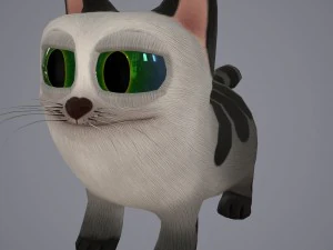 Cartoon-Katze 3D Modell