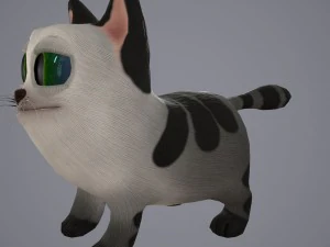 Cartoon-Katze 3D Modell