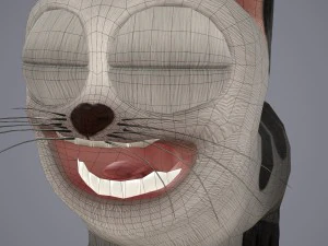 Cartoon-Katze 3D Modell