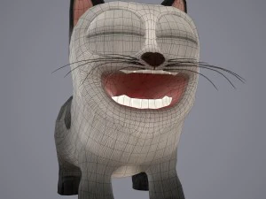Cartoon-Katze 3D Modell