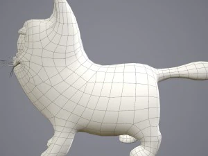 Cartoon-Katze 3D Modell