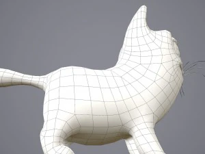 Cartoon-Katze 3D Modell