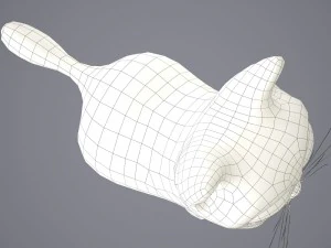 Cartoon-Katze 3D Modell