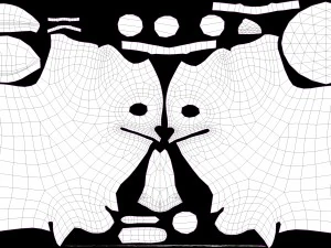 Cartoon-Katze 3D Modell