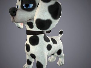 cartoon dog 3D 모델