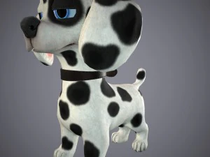 cartoon dog 3D Model