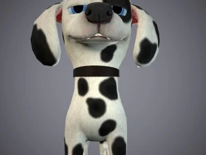 cartoon dog 3D Model