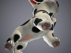 cartoon dog 3D 모델