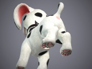 cartoon dog 3D 모델