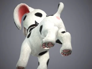 cartoon dog 3D Model