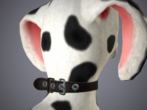 cartoon dog 3D 모델
