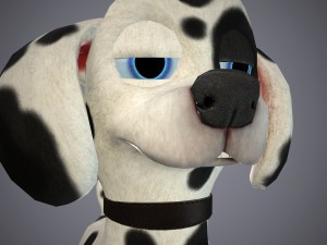 cartoon dog 3D 모델