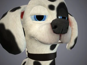 cartoon dog 3D Model