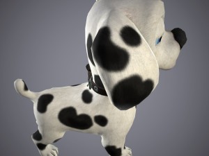 cartoon dog 3D 모델