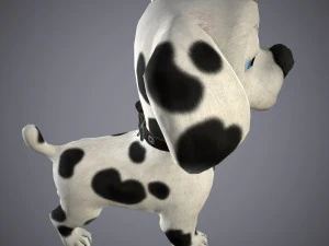 cartoon dog 3D Model