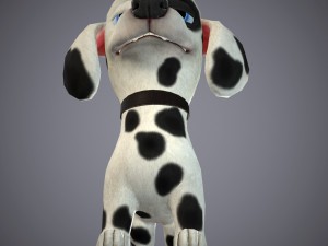 cartoon dog 3D 모델