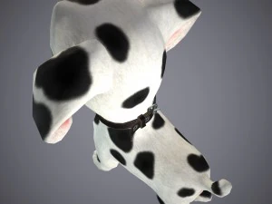 cartoon dog 3D Model