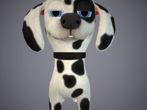 cartoon dog 3D 모델