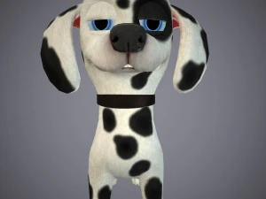cartoon dog 3D Model
