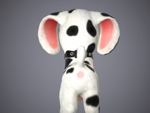 cartoon dog 3D 모델