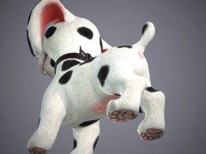 cartoon dog 3D 모델