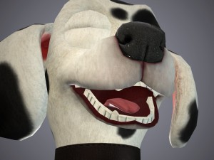 cartoon dog 3D 모델