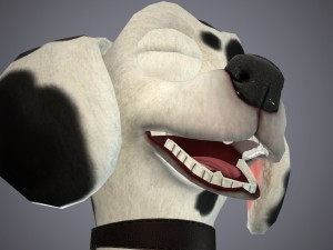 cartoon dog 3D 모델