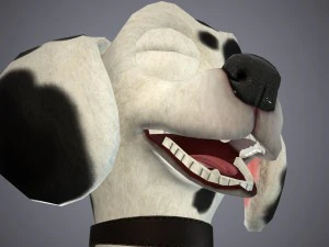 cartoon dog 3D Model