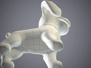 cartoon dog 3D Model