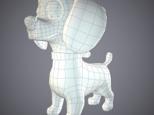 cartoon dog 3D 모델