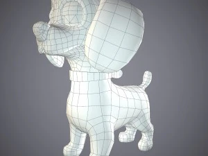 cartoon dog 3D Model