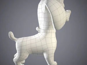cartoon dog 3D Model