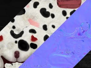 cartoon dog 3D Model