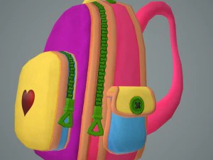 배낭 3D 모델
