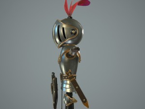 cartoon knight Modèle 3D