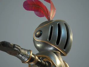 cartoon knight 3D Model