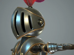 cartoon knight 3D Model