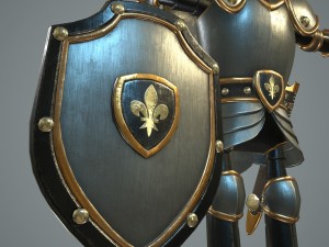 cartoon knight Modèle 3D