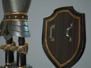 cartoon knight 3D Model