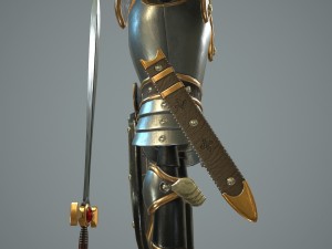 cartoon knight Modèle 3D
