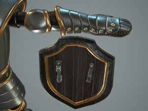 cartoon knight Modèle 3D