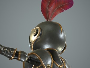 cartoon knight Modèle 3D