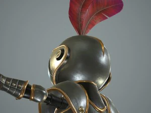 cartoon knight 3D Model