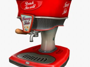 cartoon cola dispenser 3D Model