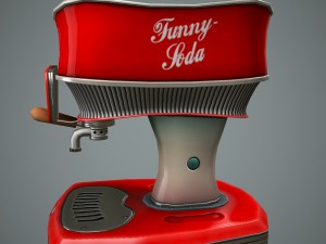 cartoon cola dispenser Modelo 3D